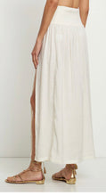 Load image into Gallery viewer, Smocked  Maxi Skirt With Slit
