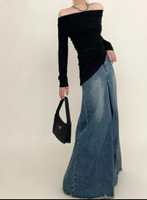 Load image into Gallery viewer, Overzied Denim Wide Leg Pants
