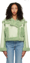 Load image into Gallery viewer, Green Faux Shearling Jacket
