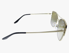 Load image into Gallery viewer, Gold Metal Rectangle Sunglasses

