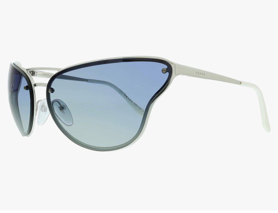 Catwalk 69MM Sunglasses-Light Grey With Gradient Blue
