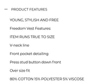 Load image into Gallery viewer, Freedom Vest
