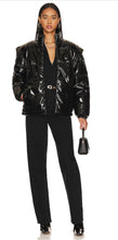 Load image into Gallery viewer, Faux Leather Snap Off Sleeve  Puffer Jacket
