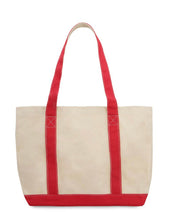 Load image into Gallery viewer, Logo Embroidered Two- Tone Tote
