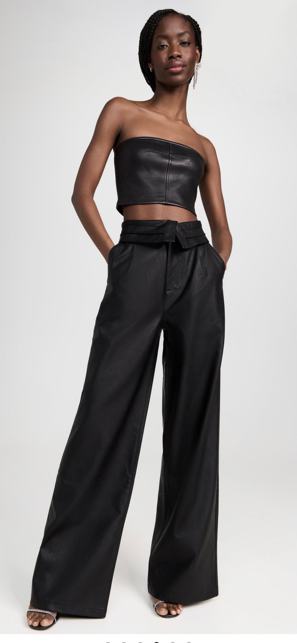 Tyler High Rise Faux Leather Pants