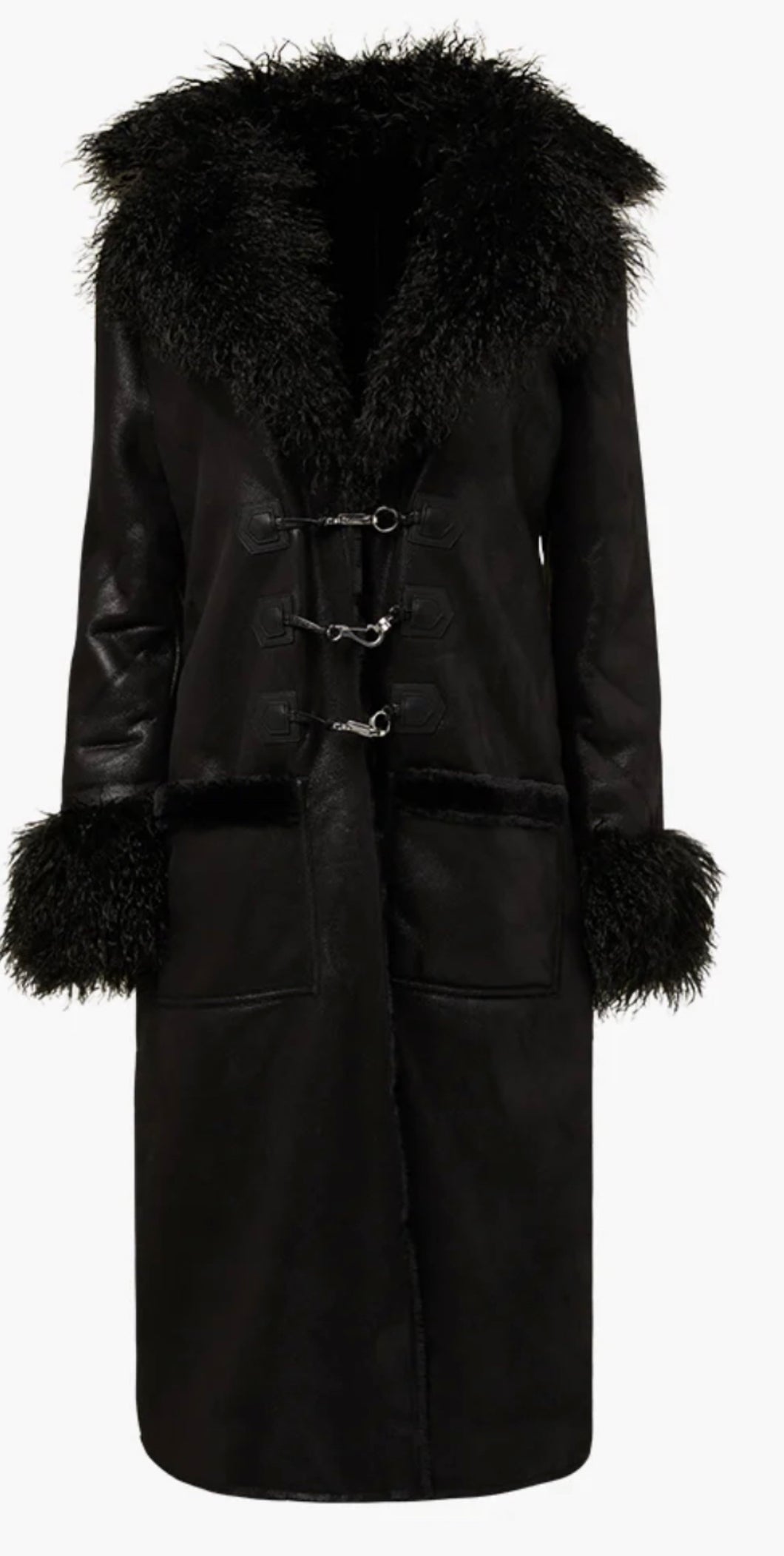 Suede Fur Trench
