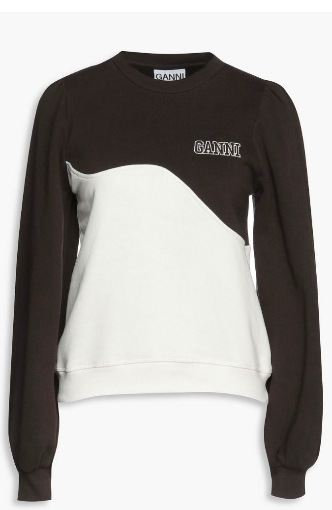 Two-tone Organic Cotton Fleece Sweatshirt