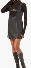 Load image into Gallery viewer, VEGAN LEATHER BUCKLE FRONT TUNIC

