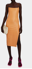 Load image into Gallery viewer, Rocco Vegan Leather Midi Dress
