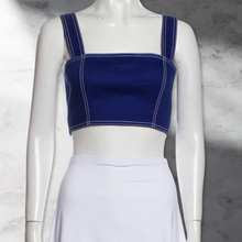 Load image into Gallery viewer, Square Neckline Sleeveless Crop Top
