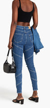 Load image into Gallery viewer, Paneled Distressed High-Rise Skinny Jeans

