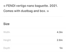 Load image into Gallery viewer, Vertigo Nano Baguette Bag
