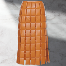 Load image into Gallery viewer, Vegan Leather Textured Pencil Skirt
