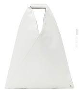 Load image into Gallery viewer, White Small Triangle Tote
