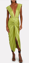 Load image into Gallery viewer, Mia Knotted Satin Midi Dress
